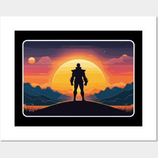 "Battlegrounds of the Heart: A Sunset Celebration of Triumph" Posters and Art